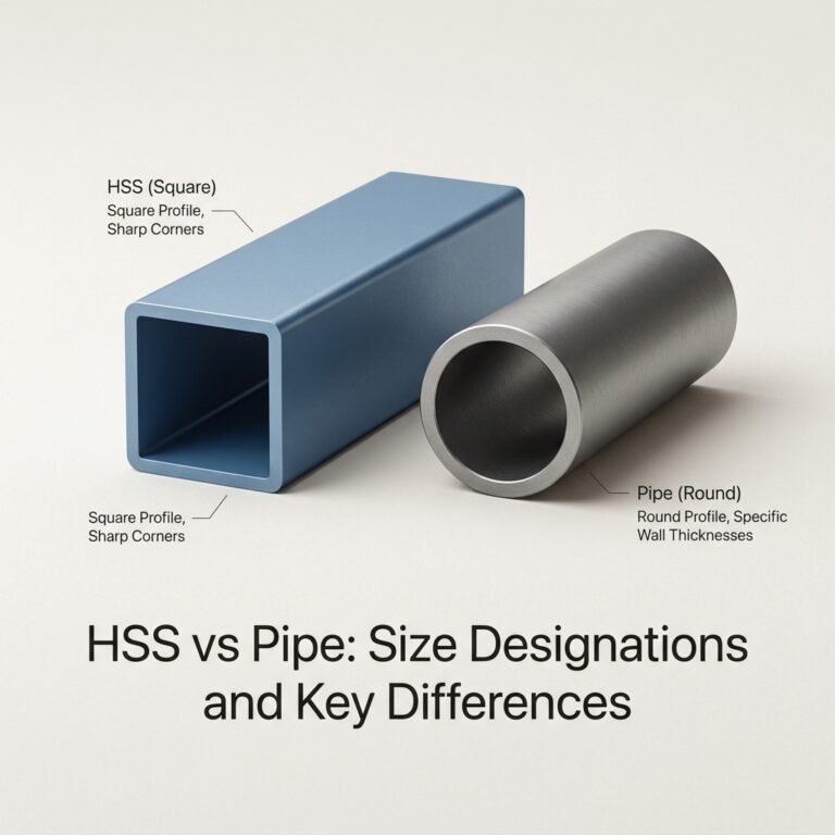 HSS vs Pipe: Size Designations and Key Differences
