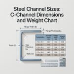Steel Channel Sizes: C-Channel Dimensions and Weight Chart